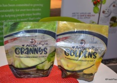 Ready to eat non-browning Arctic Grannys and Arctic Goldens from Okanagan Specialty Fruits.